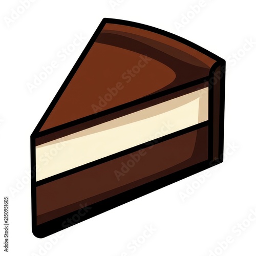 Slice of chocolate cake