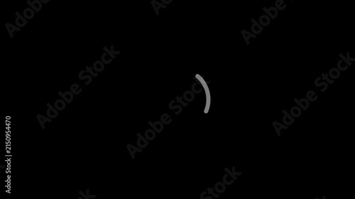 Minimalist Grey Circular Progress Bar for Web Buffering and Loading Screen