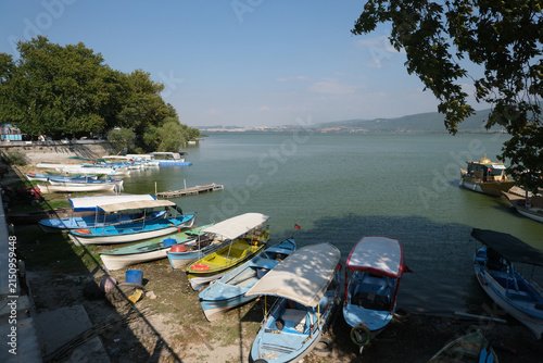 Bursa Türkiye - Lake Uluabat (Turkish: Uluabat Gölü), freshwater lake in Gölyazı 