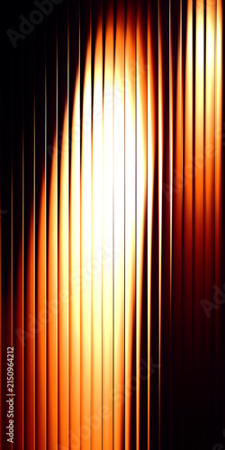 Abstract bright vertical light streaks on black background