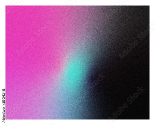 Abstract Grainy Mesh Gradient Magenta Cyan Black Vector Background