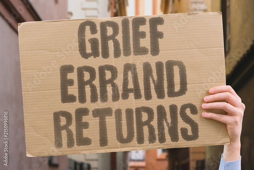 Fotografie "Grief errand returns" Loss can surface unexpectedly during a routine task