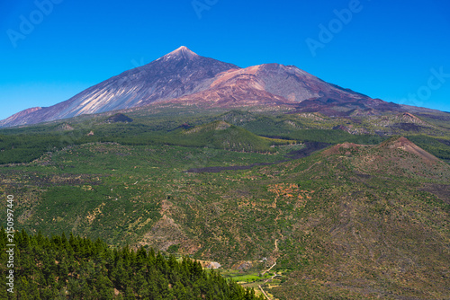 Canvastavla Teide and Pico Viejo from Risco Verde