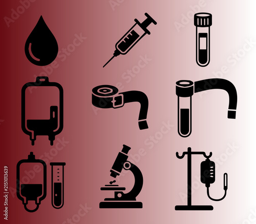 Blood Donation and Hematology Medical Illustration