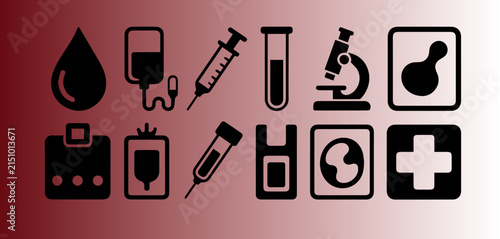 Blood Donation and Hematology Medical Illustration