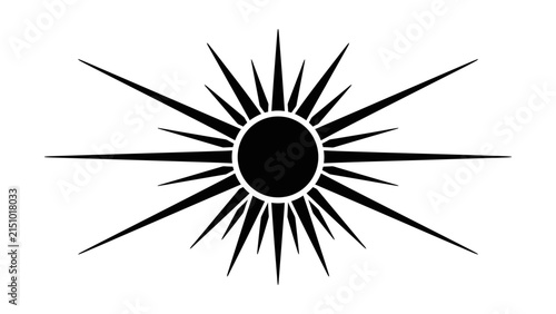 Minimalist Sunburst Starburst Icon