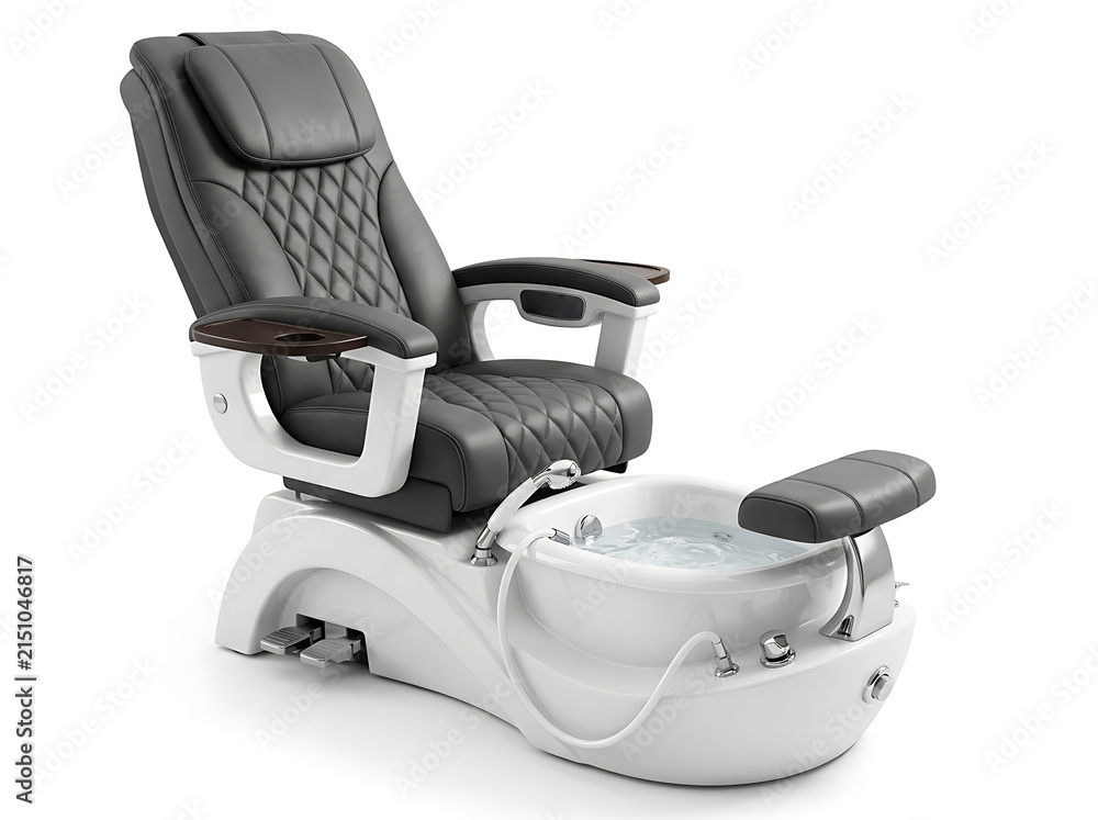 Obraz premium Luxury pedicure chair isolated on white background