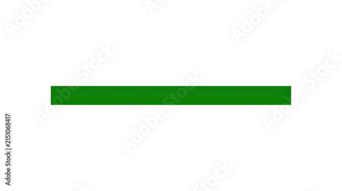 Green em dash symbol isolated on white background for web design and typography projects.