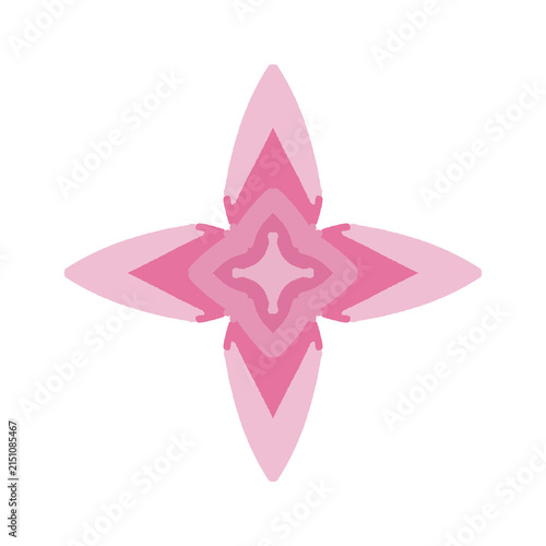 pink star on white background
