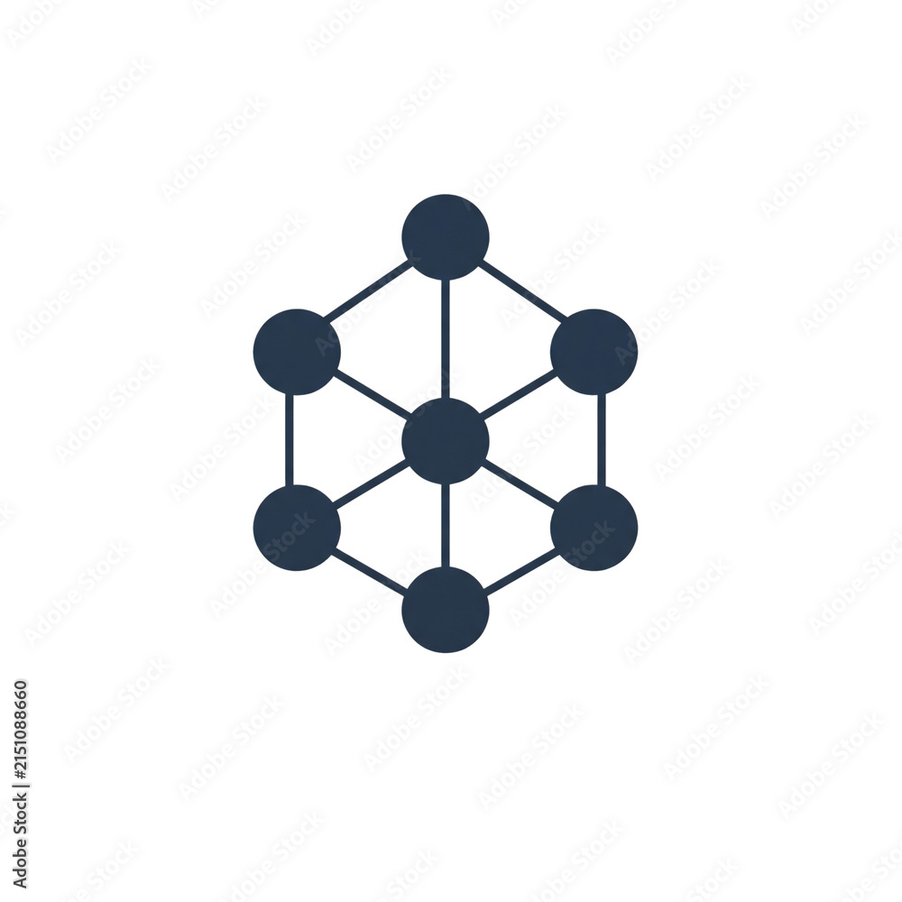 Fototapeta premium Modern Network Connection and Digital Communication Icon