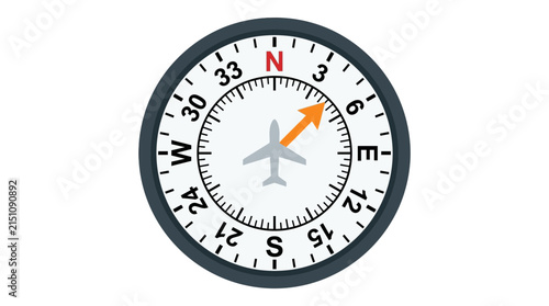 Modern Air Force Day celebration aircraft navigation instrument flat vector