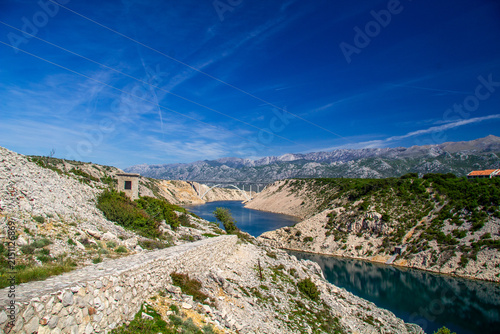 Beautiful view from Maslenica Bridge