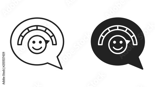 Customer Satisfaction Meter Icons