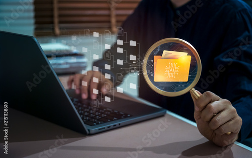 Foto AI-powered document processing concept