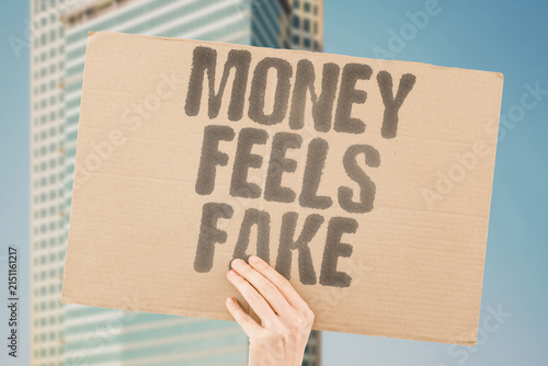 Fotografie "Money feels fake" Foreign currency doesn't seem real after a few days