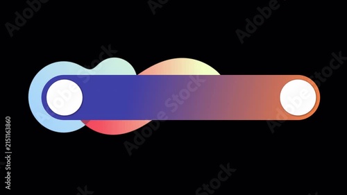 4k video Modern Gradient Blob Lower Third Creative Vibrant Playful Video Title Overlay for Streamers and YouTubers
