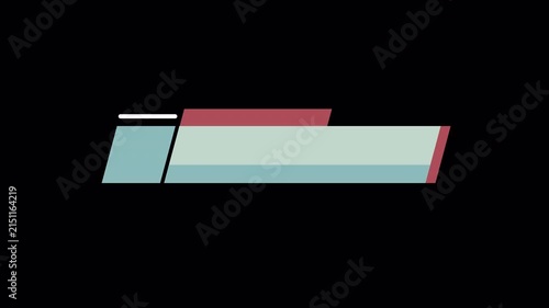 4k video Two Tone Slanted Layered Lower Third Clean Modern Energetic Title Bar Graphic for Broadcast Video Editors