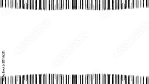 abstract black border on white background choppy animation video