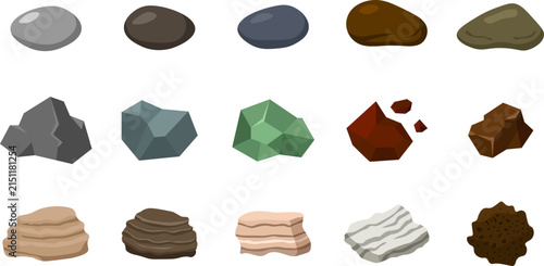Rocks Clip Art Stone Pebble Mineral Nature