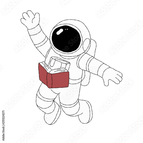 astronot vector illustration   