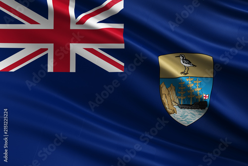 Waving flag of Saint Helena background