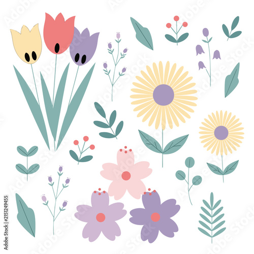 seamless pattern with flowers