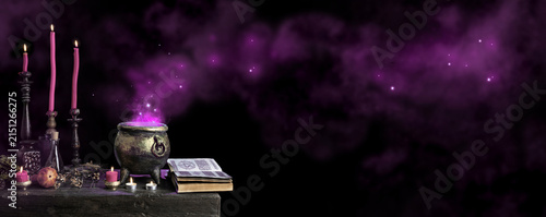 Фотография Halloween background with copy space
