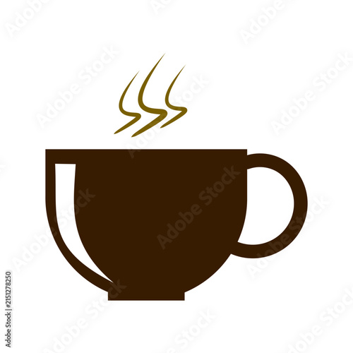 Steaming hot coffee cup with rising vapor on transparent background for branding and design