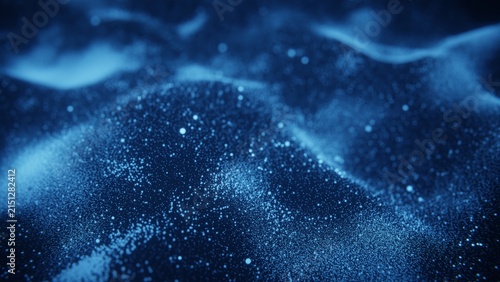Принти на полотні Dense particle field representing complex information and analytics