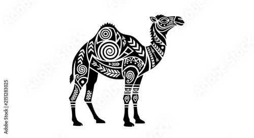 Fotografie Decorative camel design with patterns.