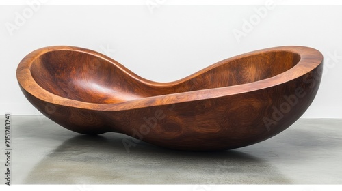 Wooden bowl handcrafted decorative object
