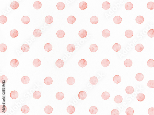 A light pink polka dot pattern on a white background AI generative