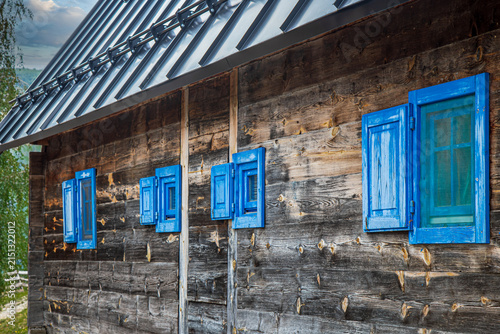Drvengrad, Mokra Gora, Serbia-July 22, 2026: The ethno village also known as Küstendorf or Wooden Village,built by director Emir Kusturica in 2002-2004 for his film 