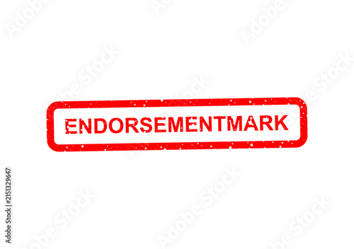 Photography Red endorsement stamp with text mark illustration