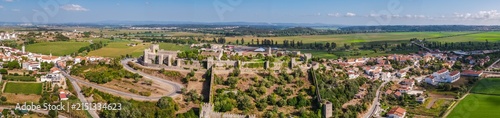 Canvastavla Castle of Obidos and medieval town panorama Portugal