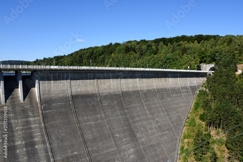 Harz, Staumauer der Rappbodetalsperre