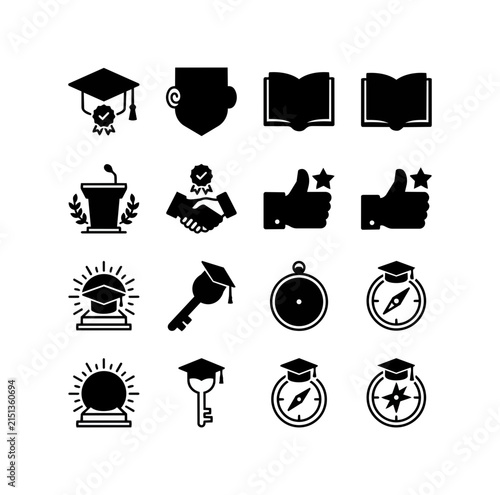 Education achievement knowledge learning symbols