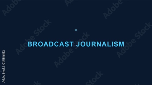 Broadcast journalism title card animation for news media and television production 4k