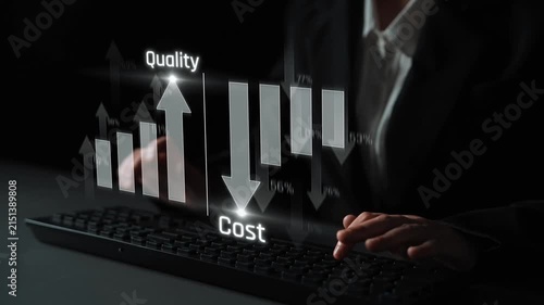 Increase quality and reduce cost represent quality, cost, and performance optimization for business strategy and resource efficiency Marrow