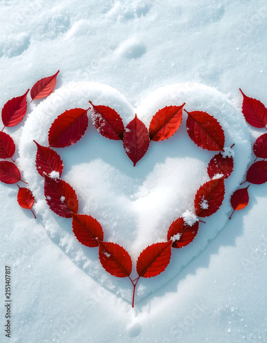red maple leaf in the shape of a heart