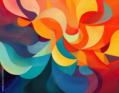 abstract background with colorful shapes soft and vibrant colors geometric pattern
