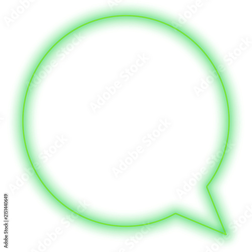 green speech bubble 