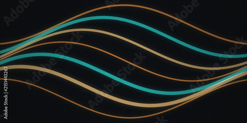 Photography Abstract background, featuring flowing wave, lines in teal, and tan colors, agai