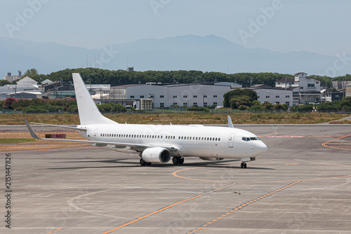 Quadro su tela 松山空港周辺に広がる明るい夏景色