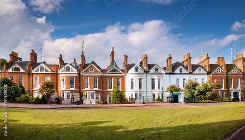 traditional town houses at belgravia district in london england