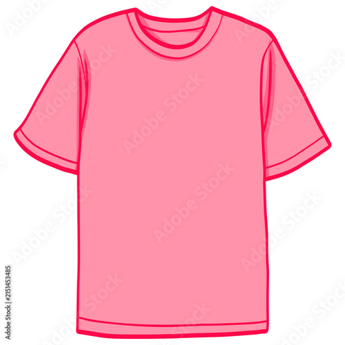 Pink Tshirt Illustration Vector Design
