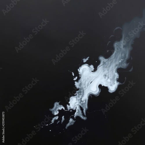 smoke on black