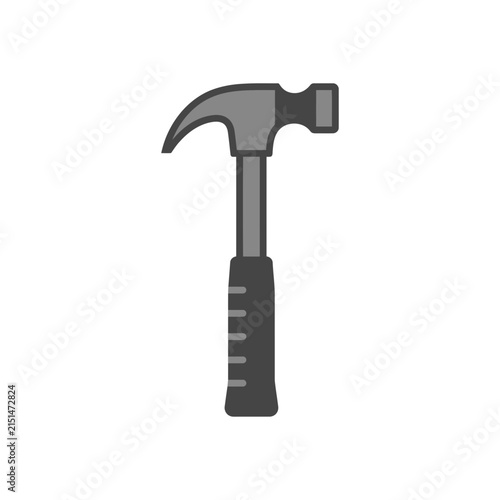 Claw hammer tool with grip handle.