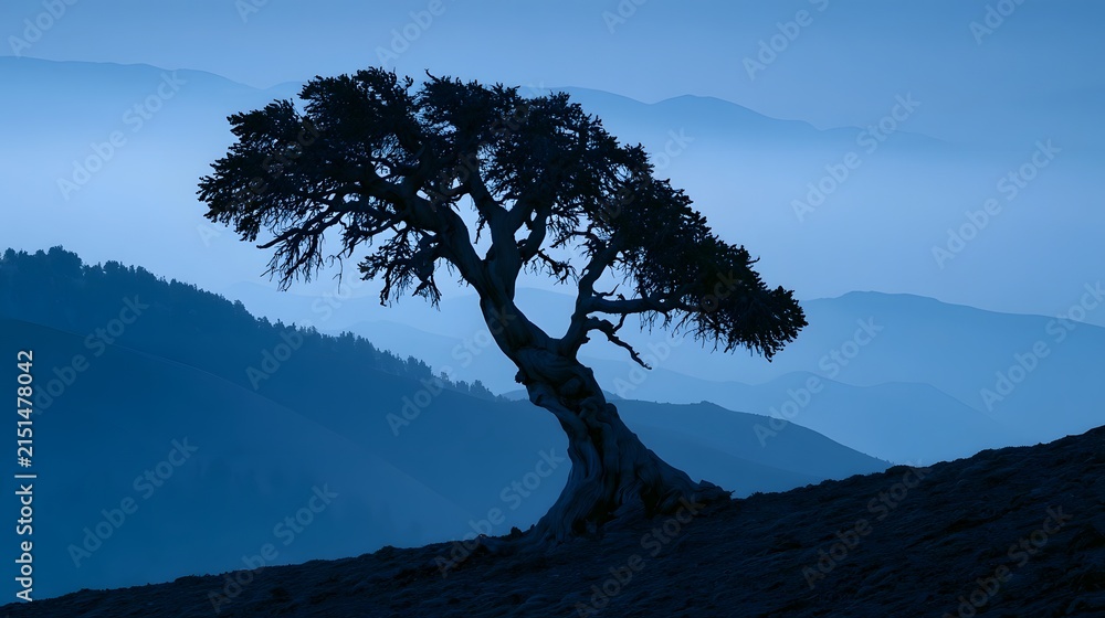 Fototapeta premium Ancient bristlecone pine at twilight