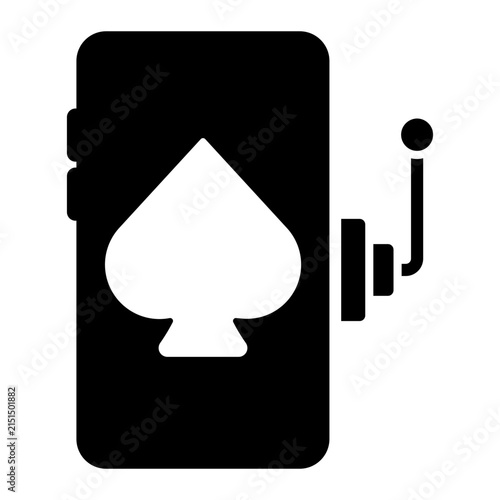 Cuadro en lienzo gambling Solid icon